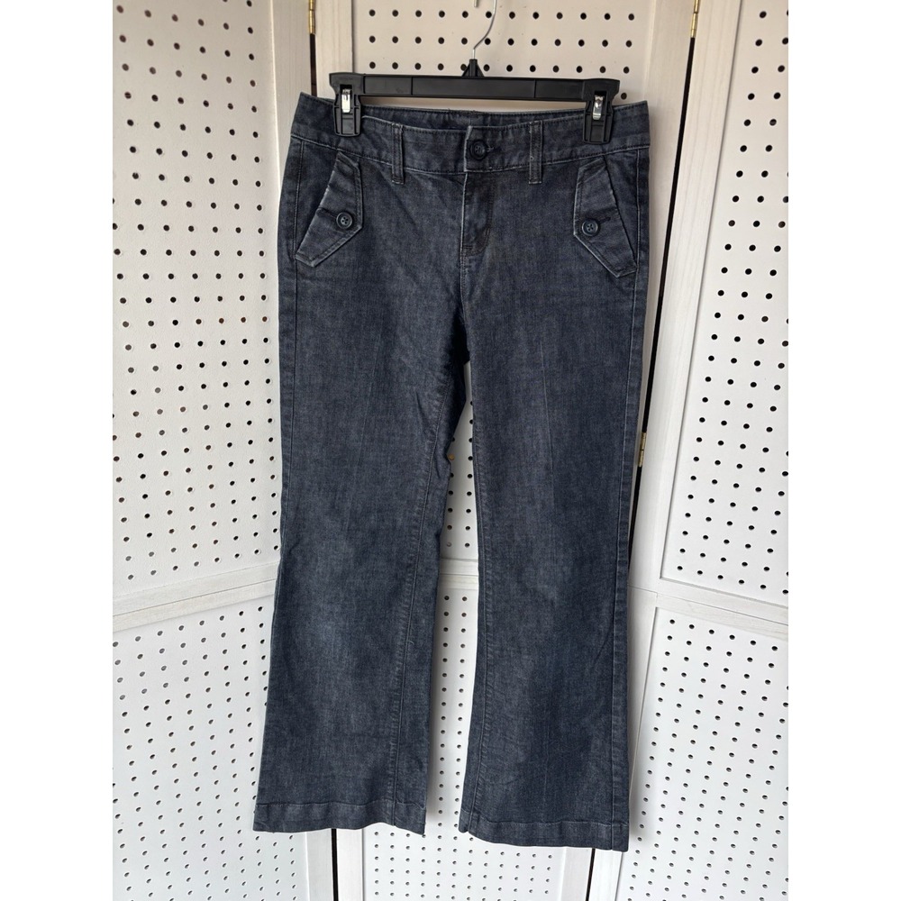 Gap Women's 2 Hip Slung Fit Flare Denim Jeans‎ Trouser Dark Wash Blue